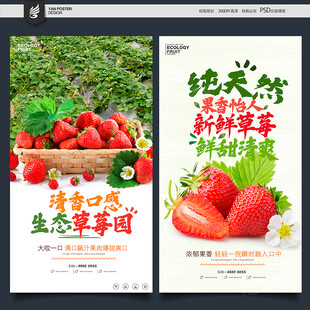 草莓海报