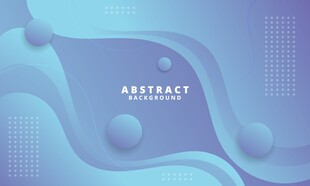 蓝色曲线抽象矢量背景