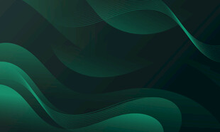 暗绿色波浪抽象矢量背景