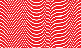 红色条纹3d波浪线矢量背景