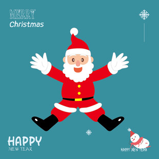 可爱的圣诞来人