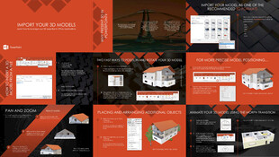 橙色建筑设计别墅设计提案PPT