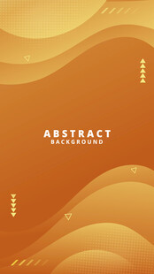 土黄色波浪抽象矢量背景