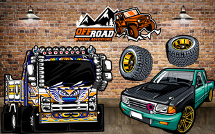 工装背景墙涂鸦