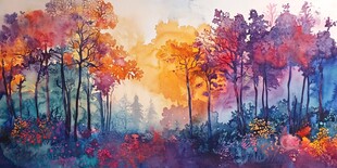 抽象水彩风景油画素材-抽象水彩风景油画图片-抽象水彩风景油画