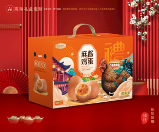 麻酱鸡蛋包装 咸蛋礼盒
