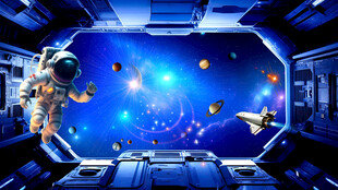 宇宙星空太空舱