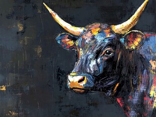 肉質画【牛】油彩画 油画牛素材-油画牛图片-油画牛设计模板-昵图网