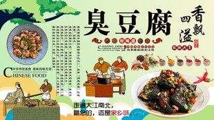 臭豆腐背景墙