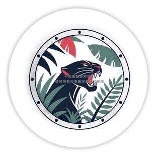 豹子陶瓷餐具图案