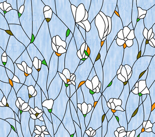 高清分层透明底立线花卉打印图