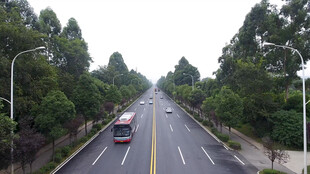 乡镇公路航拍素材4K