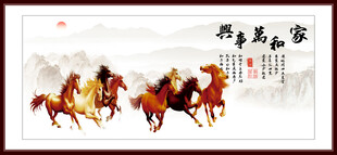 家和万事兴挂画