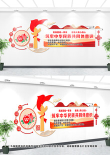 民族团结文化墙设计