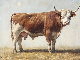 油画牛素材-油画牛图片-油画牛设计模板-昵图网