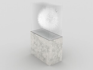 雕塑装饰摆件绒毛发光立体模型