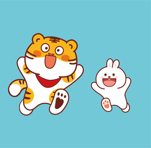 虎萌萌兔子可爱