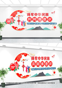 民族团结文化墙