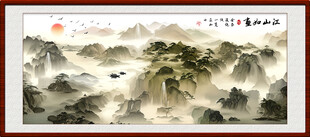 中国风水墨山水装饰画