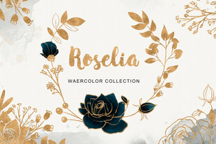 复古花纹洒金背景