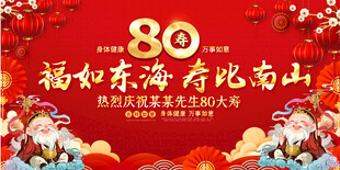 80大寿舞台背景