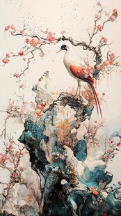 仙鹤图花鸟图素材-仙鹤图花鸟图图片-仙鹤图花鸟图设计模板-昵图网