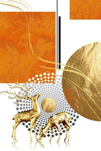 抽象几何装饰画