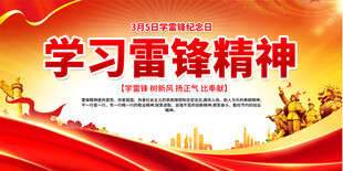 学习雷锋精神展板