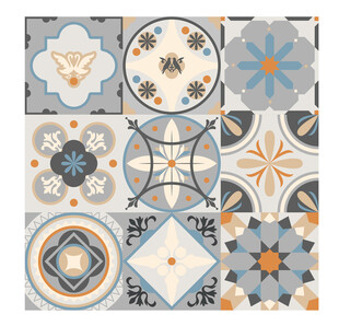 马赛克花砖图片