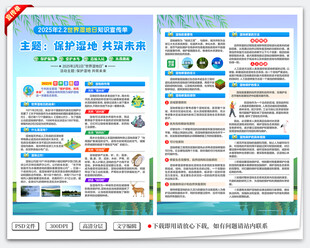 世界湿地日宣传单