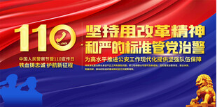 公安廉政标语背景