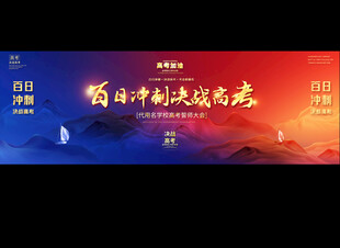 高考誓师大会展板背景