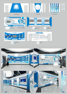 科技展厅平面展开文件