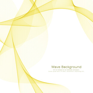 黄色科技线条矢量背景