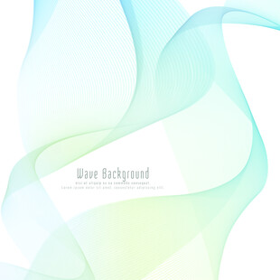 蓝绿色科技线条矢量背景