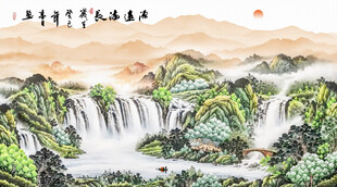 大厅山水画