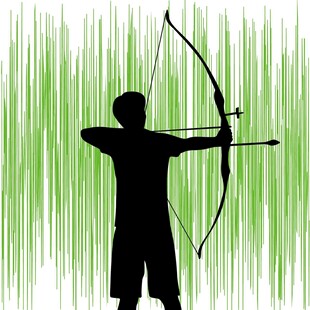 射击运动员剪影