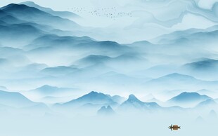 新款 极简中式山水 TiF分层