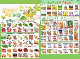 春天超市海报DM