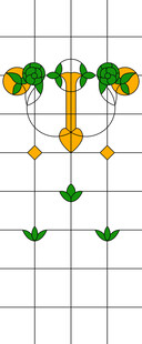 高清分层教堂玻璃打印图