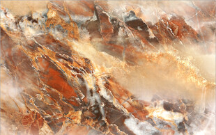 大理石现代金色装饰画简约