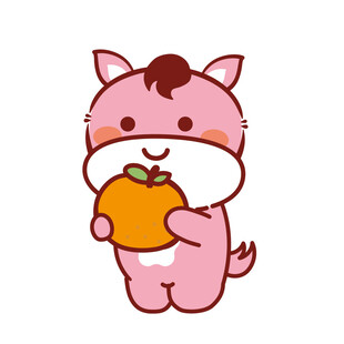 小萌马卡通插画表情包