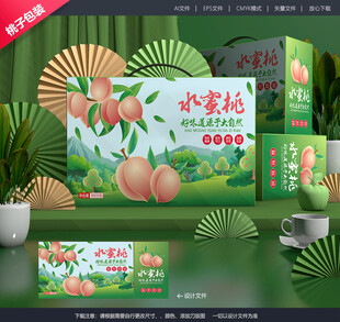 桃子礼盒 油桃包装