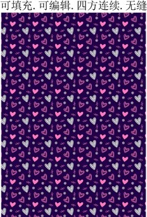 爱心花纹 爱心印花
