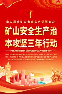 矿山安全生产展板