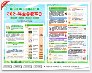 全国爱耳日宣传单