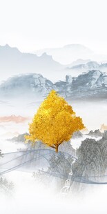 别墅 高端中式玄关 tif分层