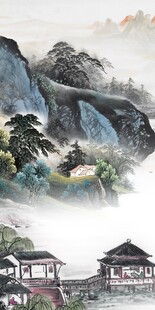 极简 高端中式玄关 tif分层