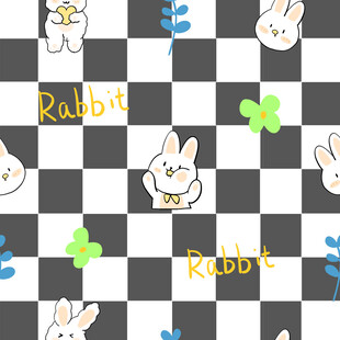 兔子棋盘格