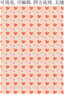 童趣花朵爱心  女童印花图 